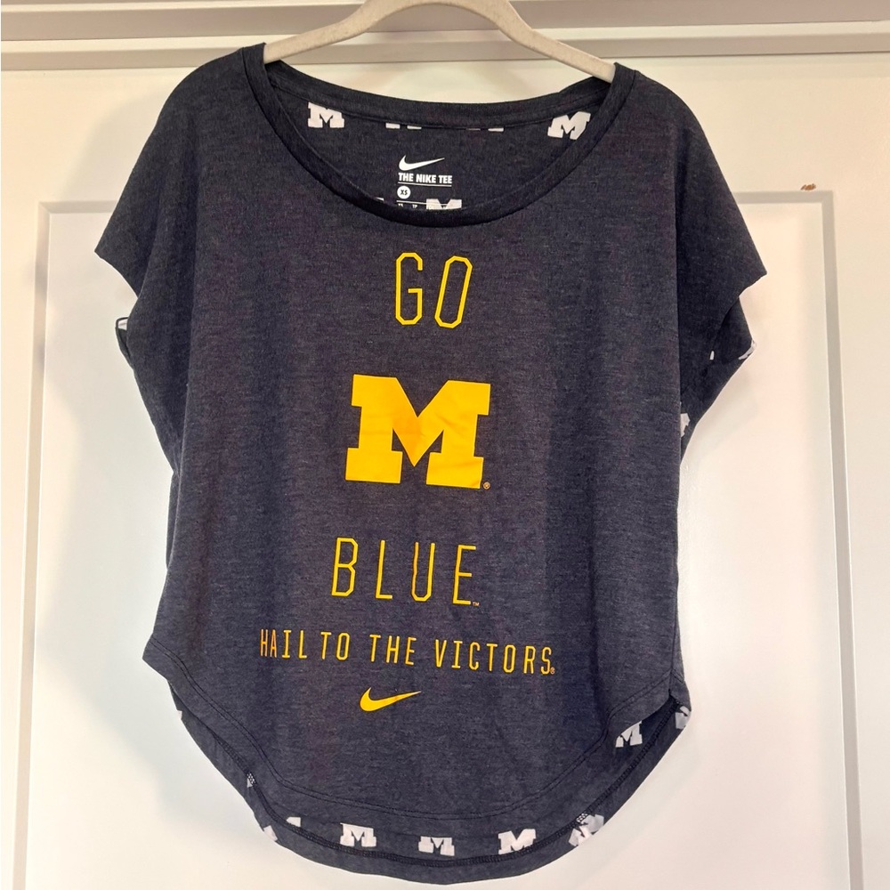 University of Michigan Wolverines The Nike Tee Navy Blue Gameday T-Shirt Size XS